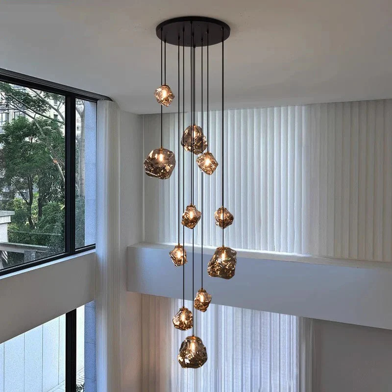Nordic-Style Staircase Chandelier for Hallways - Modern Pendant Light - Image 19