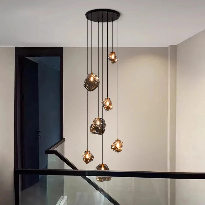 Nordic-Style Staircase Chandelier for Hallways - Modern Pendant Light - Image 21