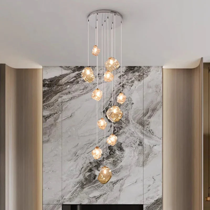 Nordic-Style Staircase Chandelier for Hallways - Modern Pendant Light - Image 3