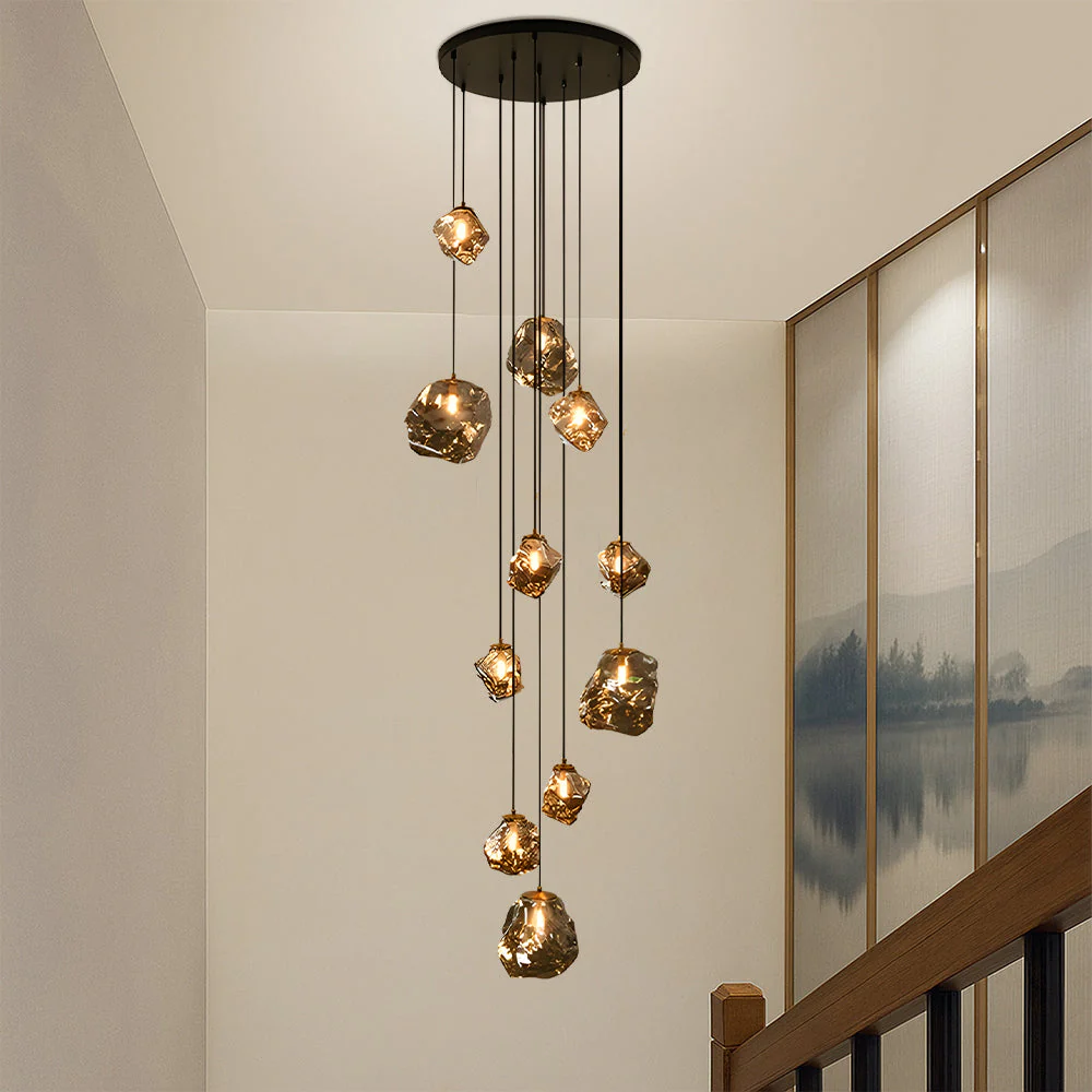 Nordic-Style Staircase Chandelier for Hallways - Modern Pendant Light - Image 5
