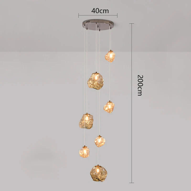 Nordic-Style Staircase Chandelier for Hallways - Modern Pendant Light - Image 9