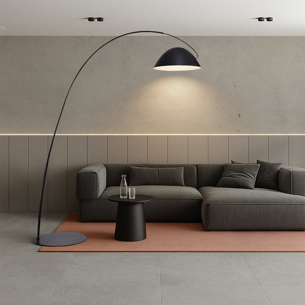 Nordic-Style Tall Floor Lamp with Linen Shade - Image 2