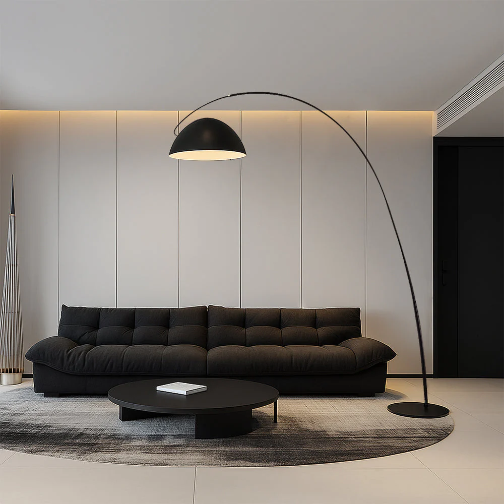 Nordic-Style Tall Floor Lamp with Linen Shade - Image 6