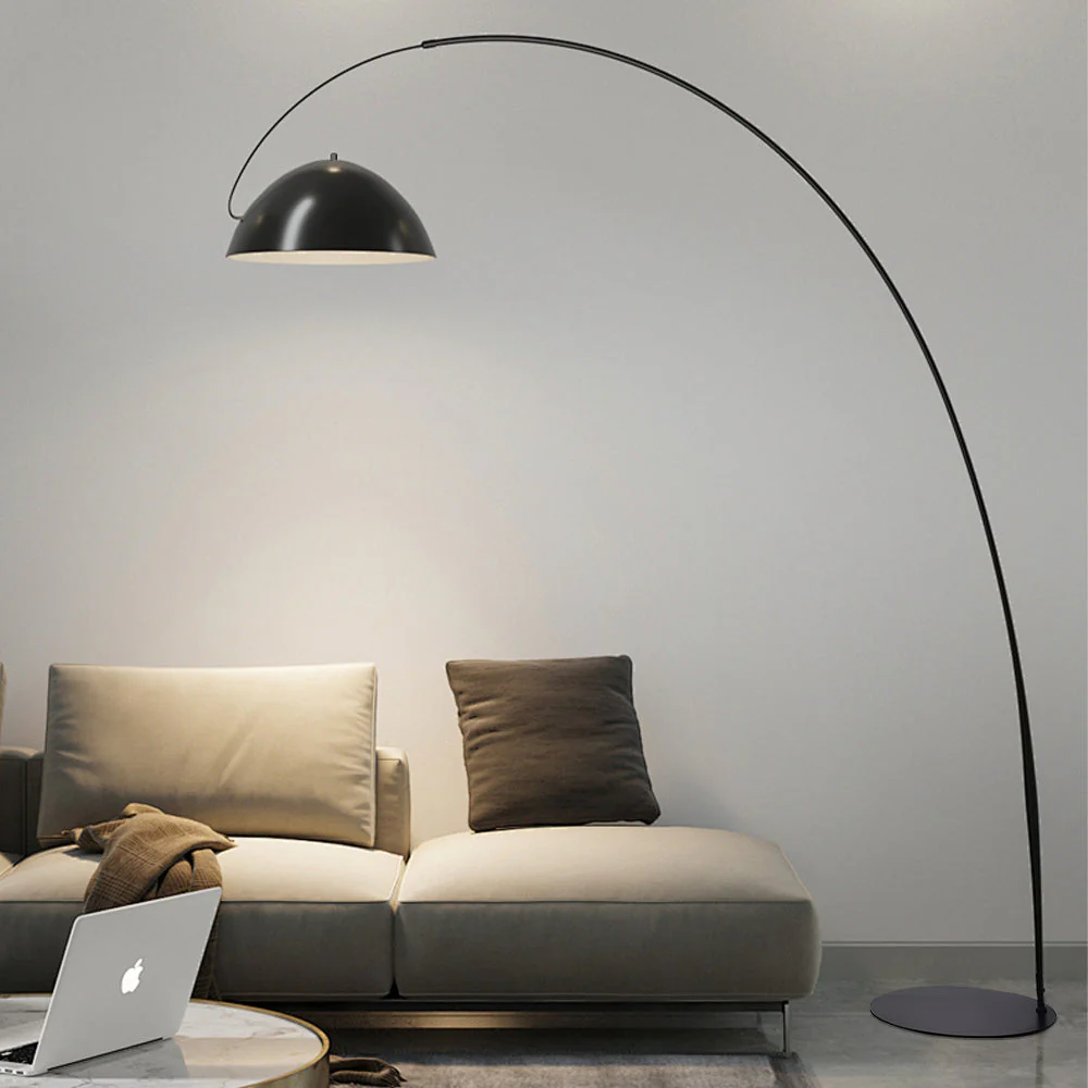 Nordic-Style Tall Floor Lamp with Linen Shade - Image 7