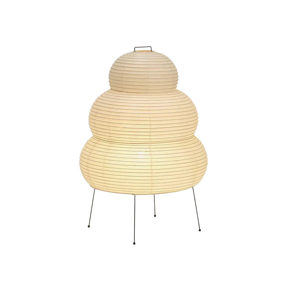 Rice Paper Floor Lamp with Soft Ambient Light - Image 8