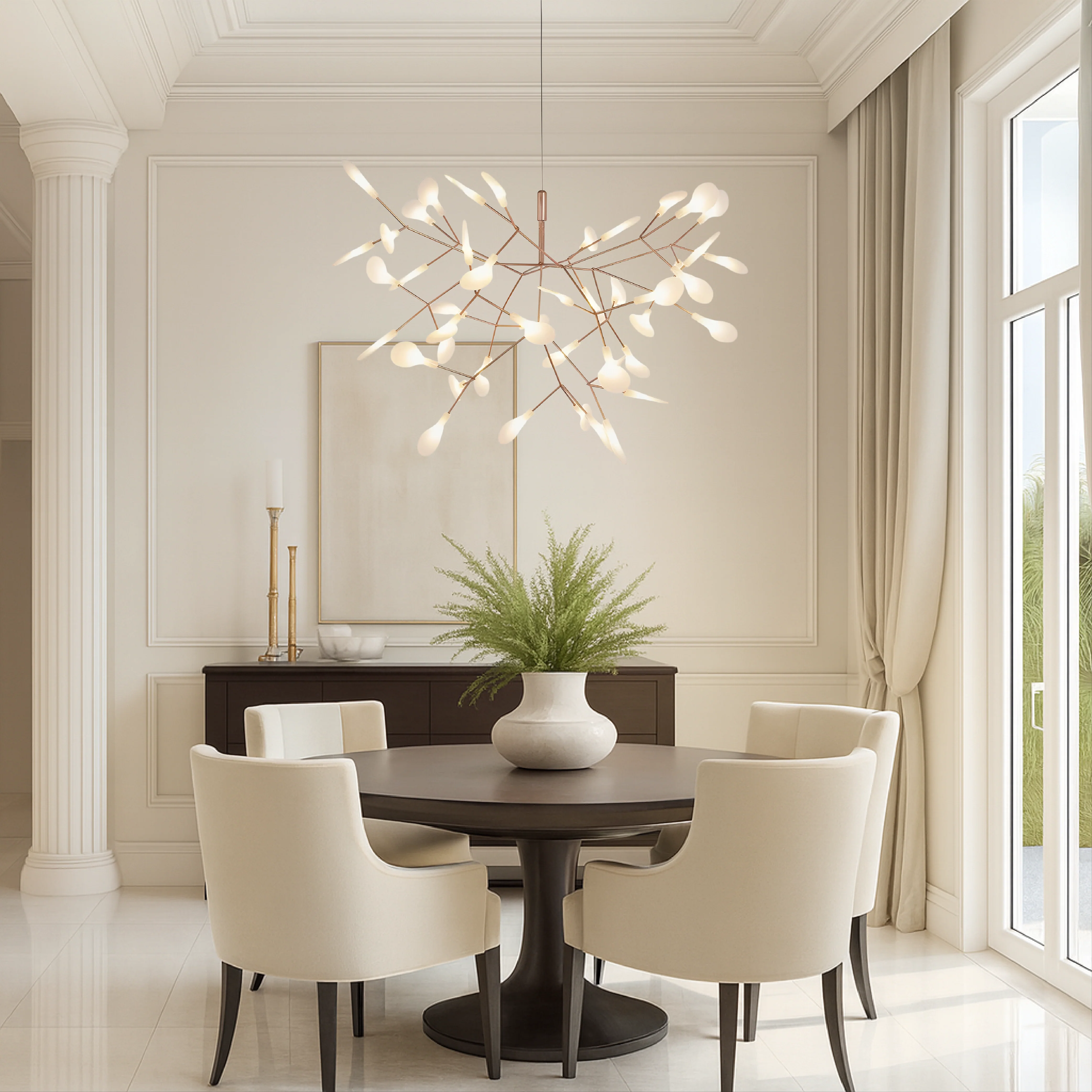 Rose Gold Firefly Pendant Light - Modern Ceiling Fixture - Image 2