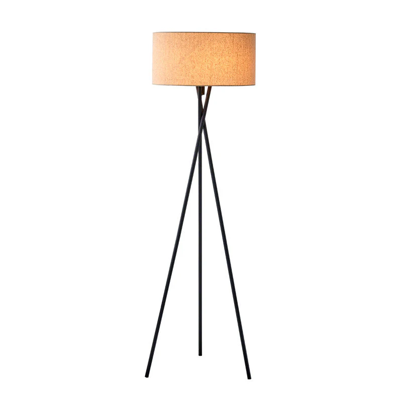 Silk Floor Lamp with Silk Fabric Shade - Modern Ambient Lighting - Image 8