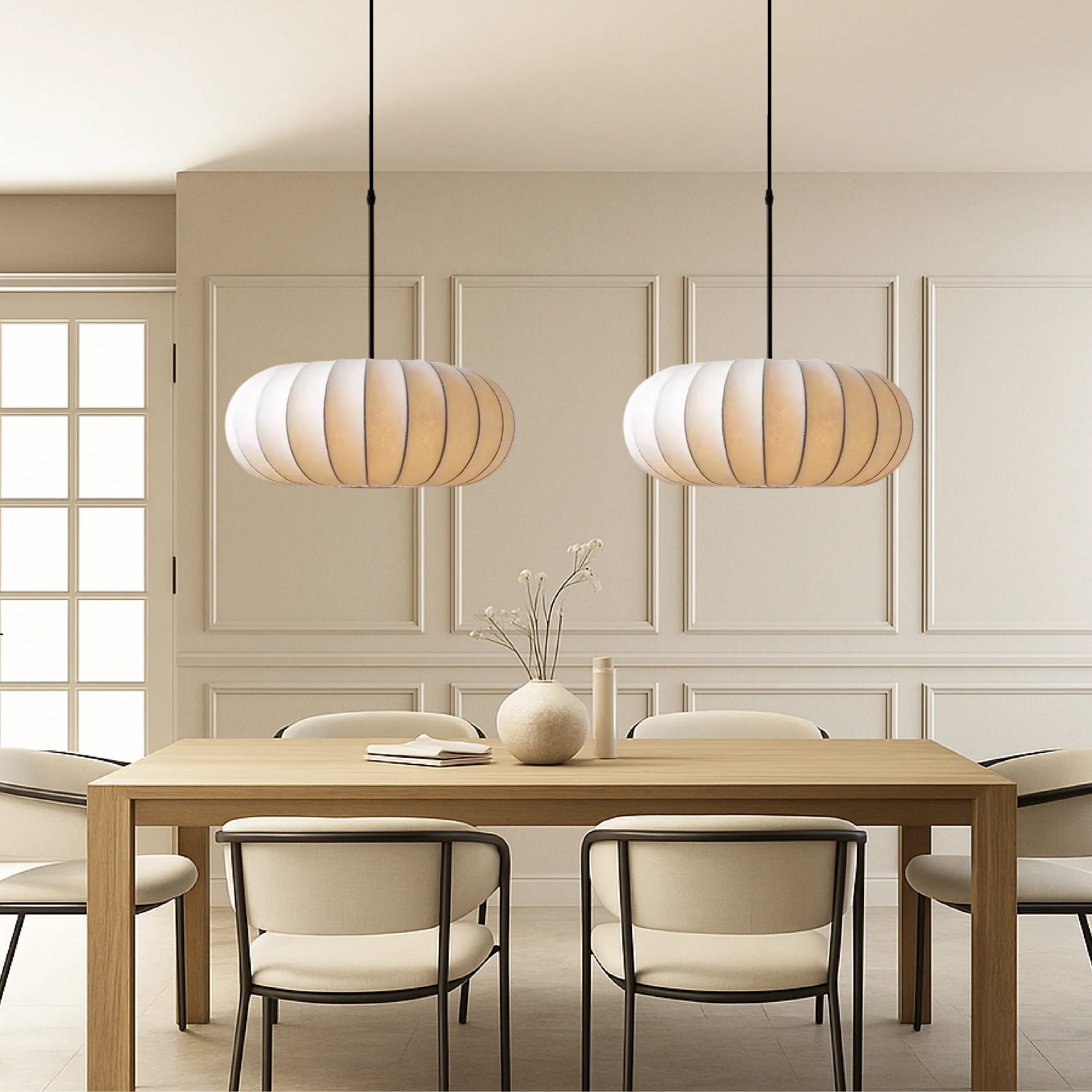 Silk Pendant Light Handcrafted Ceiling Fixture for Living Spaces - Image 2