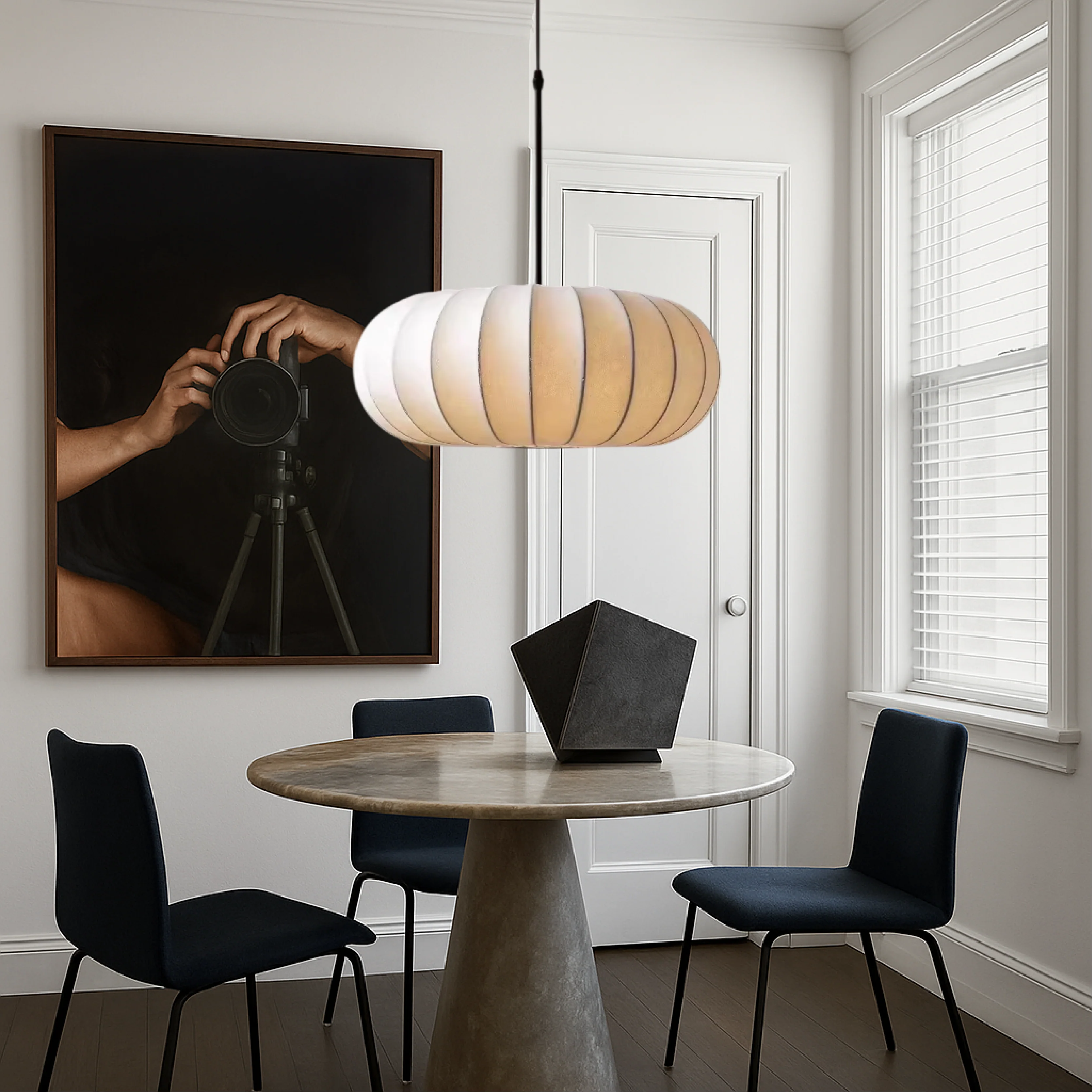 Silk Pendant Light Handcrafted Ceiling Fixture for Living Spaces - Image 6