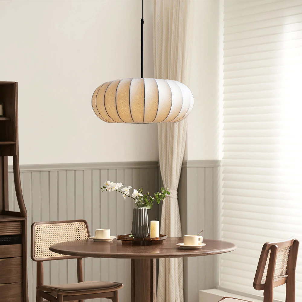 Silk Pendant Light Handcrafted Ceiling Fixture for Living Spaces - Image 8
