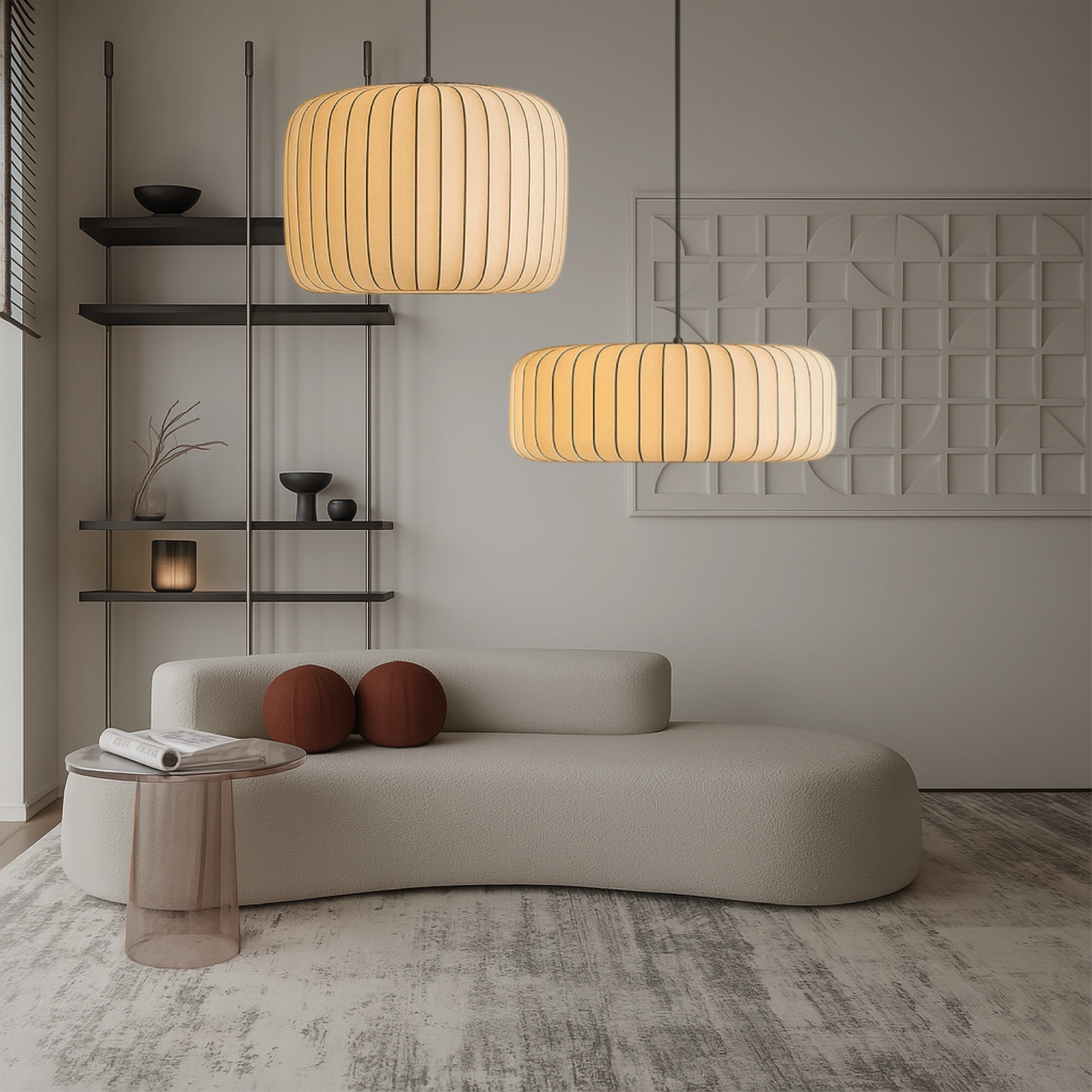 Silk Pendant Light - Modern Ceiling Fixture for Living Room - Image 3