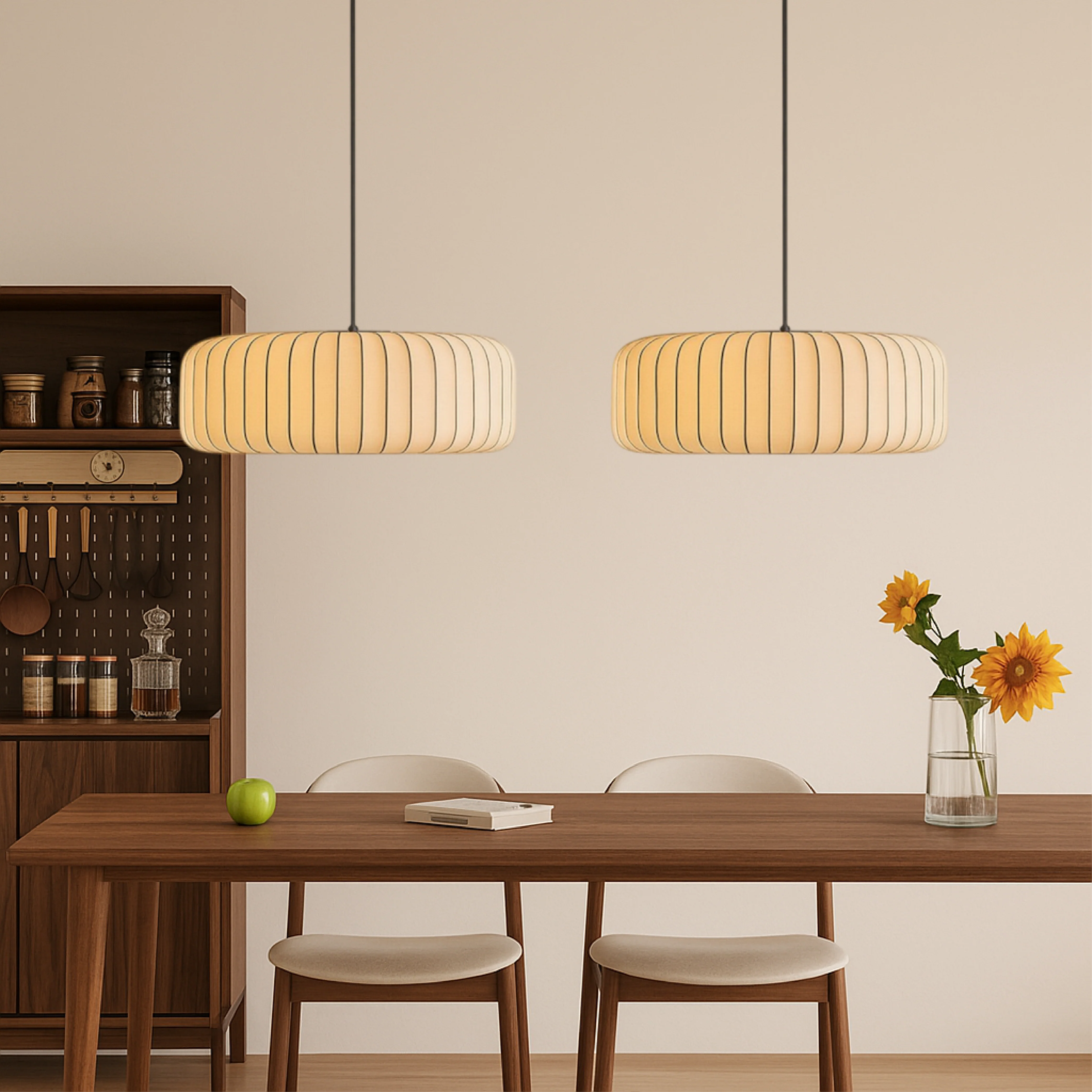 Silk Pendant Light - Modern Ceiling Fixture for Living Room - Image 5