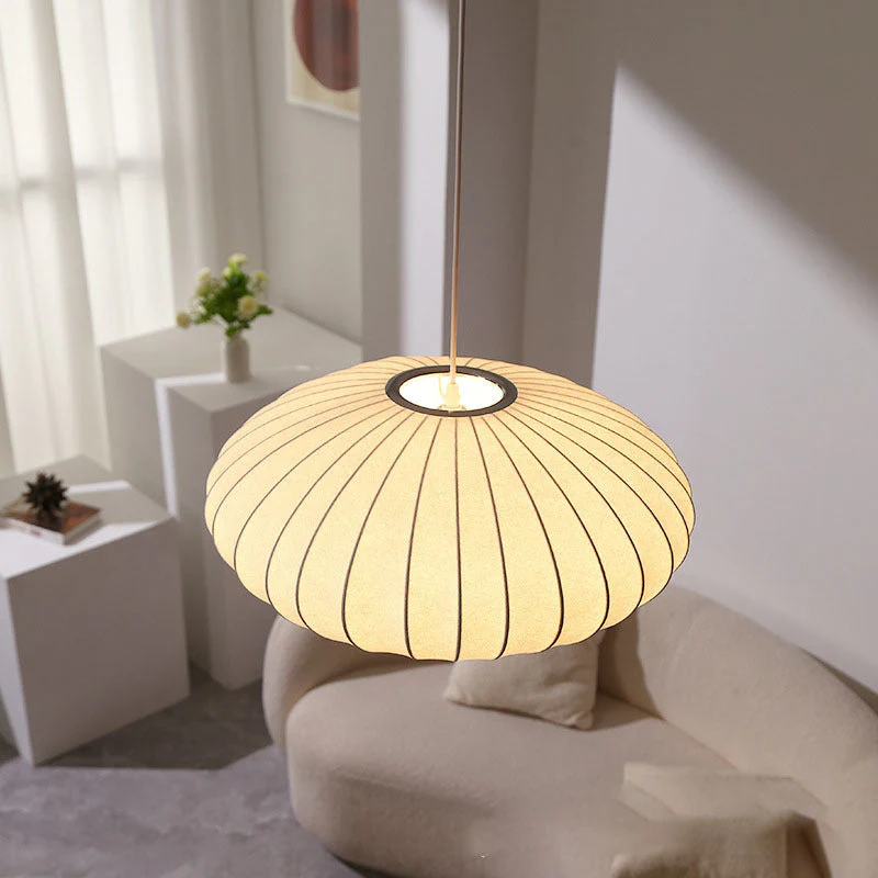 Silk Pendant Light with Italian-Inspired Design - Image 6