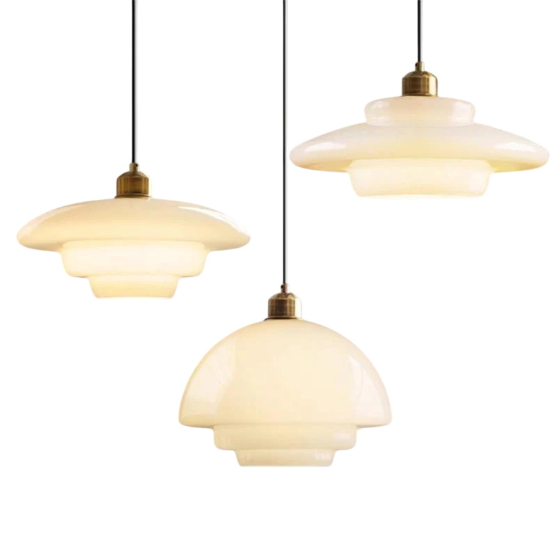 Soft Milky White Glass Pendant Light - Modern Ceiling Fixture - Image 7