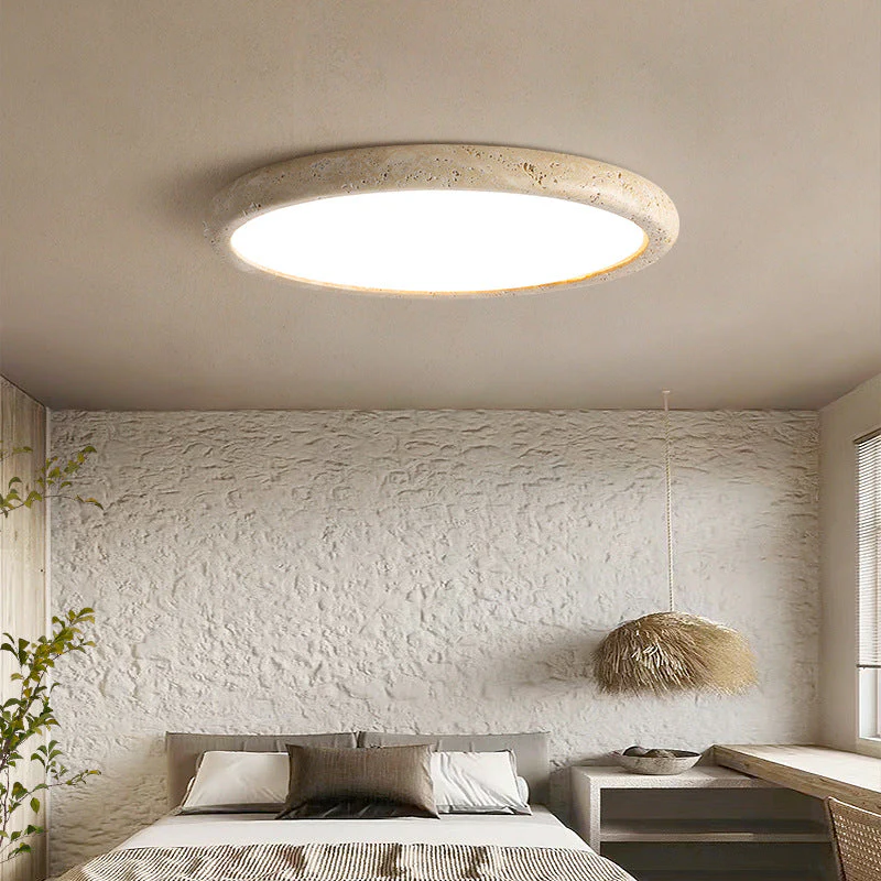 Stone Ceiling Light Rustic Modern Pendant Lamp for Living Room