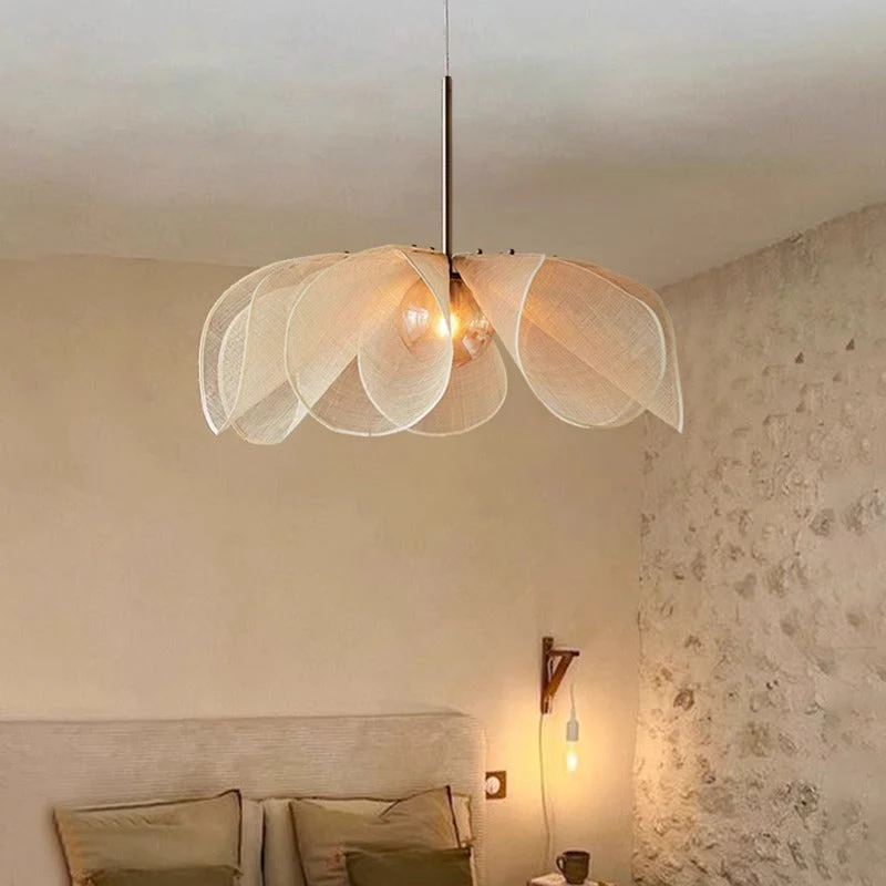 Textured Fabric Pendant Light with Soft Glow - Modern Ceiling Fixture - Image 3