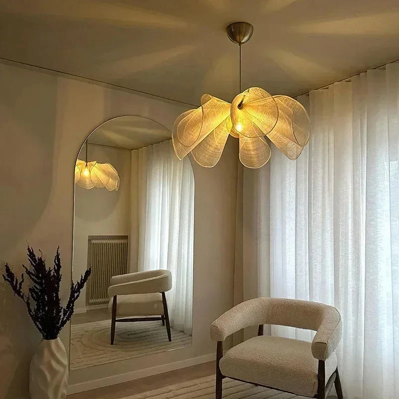 Textured Fabric Pendant Light with Soft Glow - Modern Ceiling Fixture - Image 5