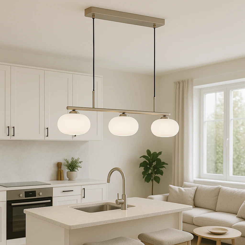 Tri-Head Bauhaus Pendant Light - Modern Ceiling Fixture