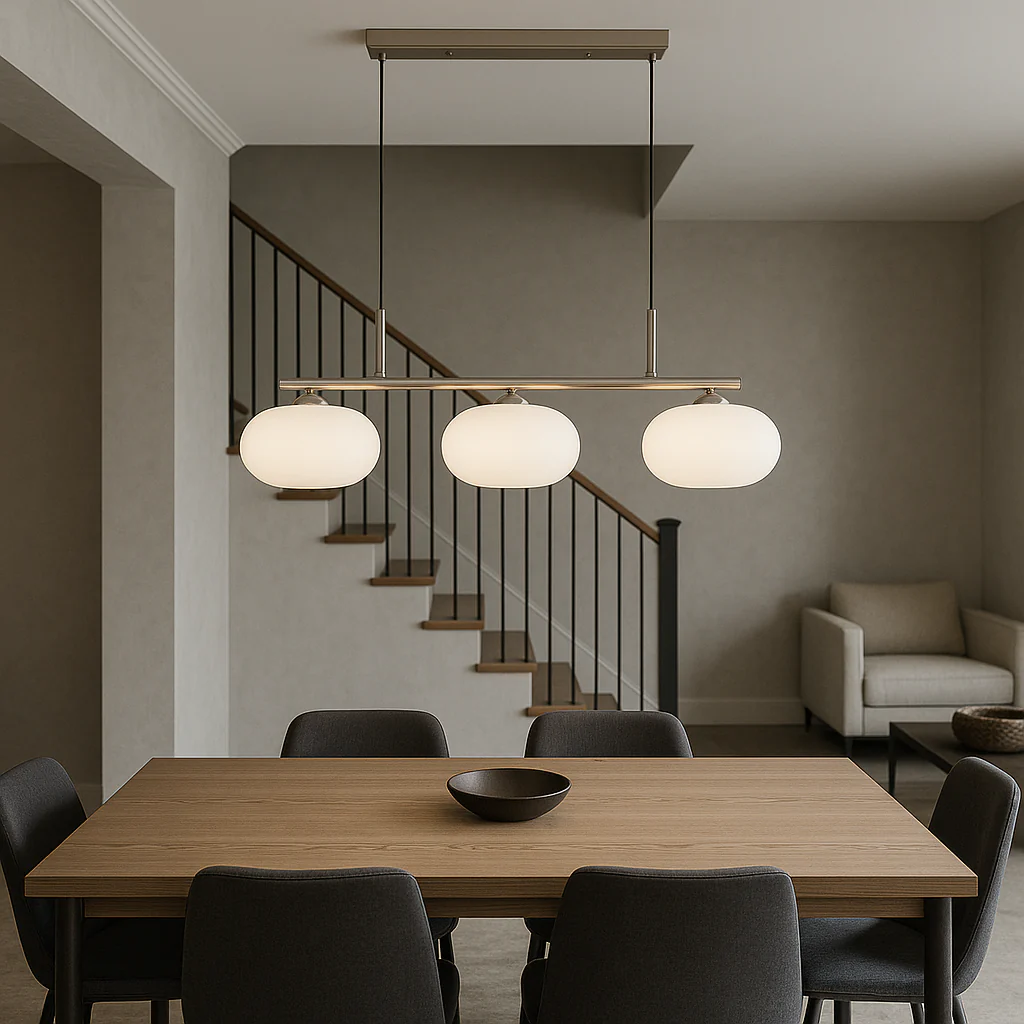 Tri-Head Bauhaus Pendant Light - Modern Ceiling Fixture - Image 3