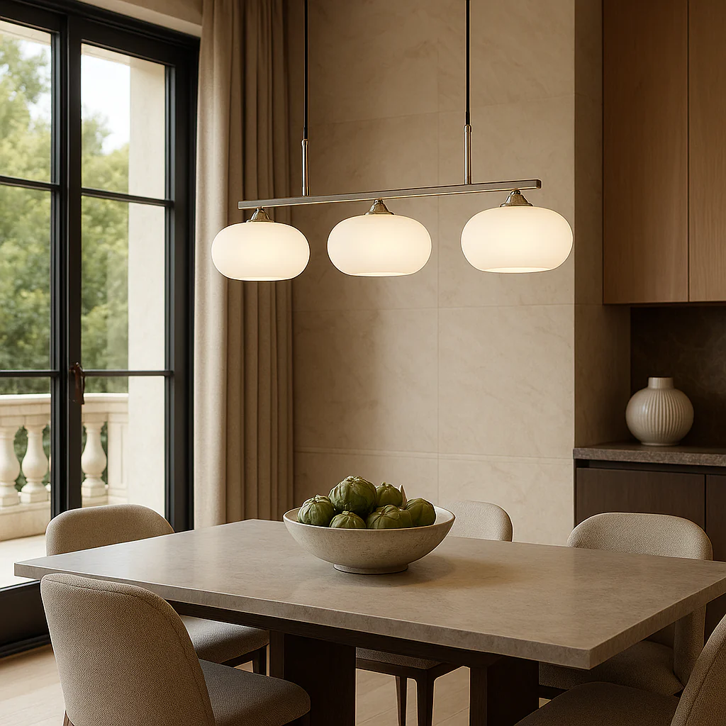 Tri-Head Bauhaus Pendant Light - Modern Ceiling Fixture - Image 4