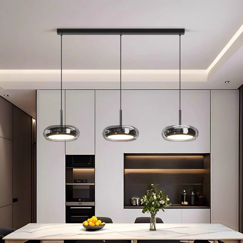 Triple-Head Kitchen Pendant Light, Modern Dimmable Fixture