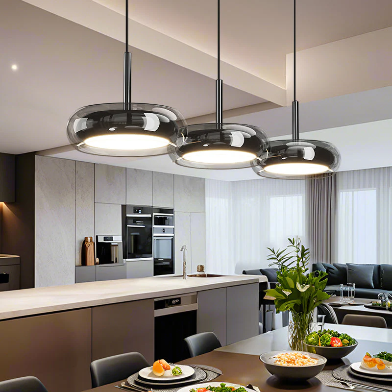 Triple-Head Kitchen Pendant Light, Modern Dimmable Fixture - Image 3