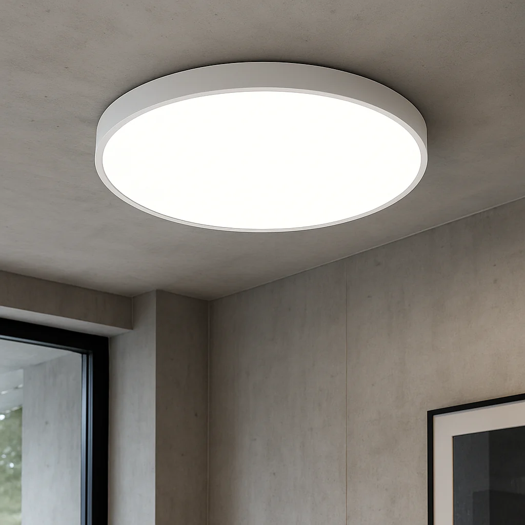 Ultra-Thin LED Ceiling Light - Slim Flush Mount Fixture - Image 2