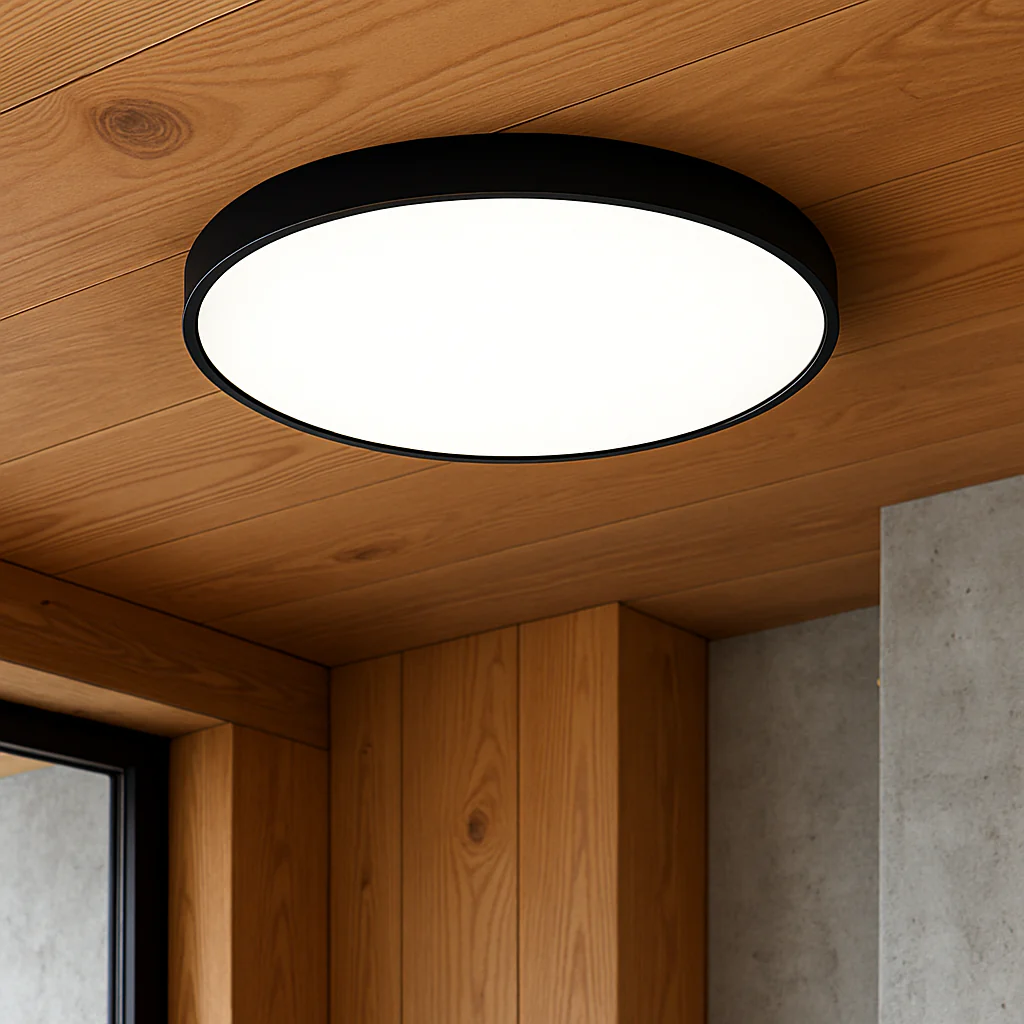 Ultra-Thin LED Ceiling Light - Slim Flush Mount Fixture - Image 3