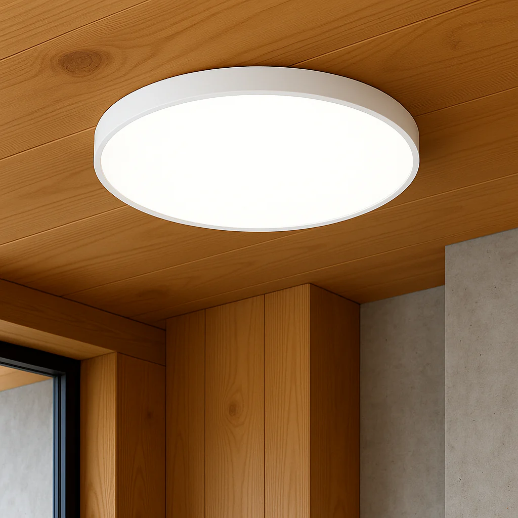 Ultra-Thin LED Ceiling Light - Slim Flush Mount Fixture - Image 4
