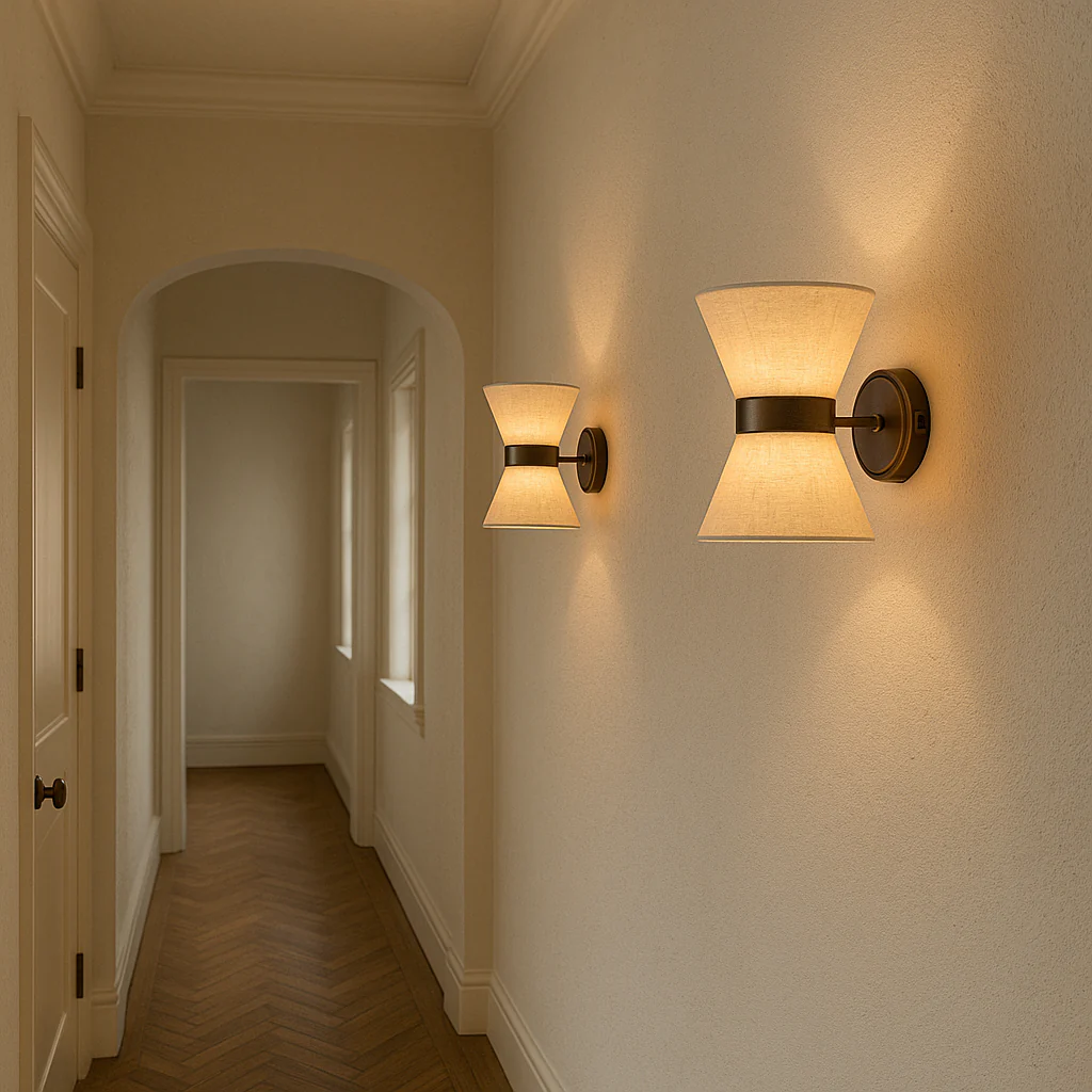 Wabi-Sabi Silk Wall Sconce Handcrafted Japanese-Inspired Lighting - Image 4