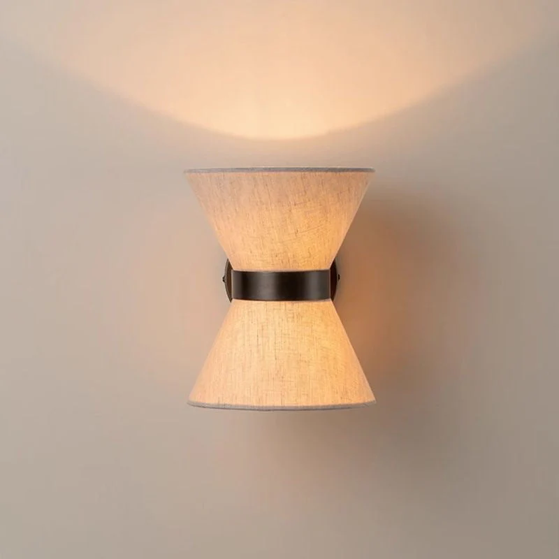 Wabi-Sabi Silk Wall Sconce Handcrafted Japanese-Inspired Lighting - Image 5